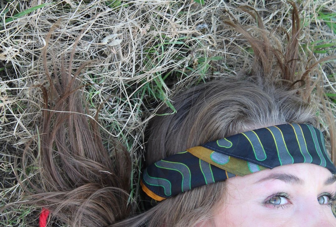 Silk + cotton bandana [Rasta}