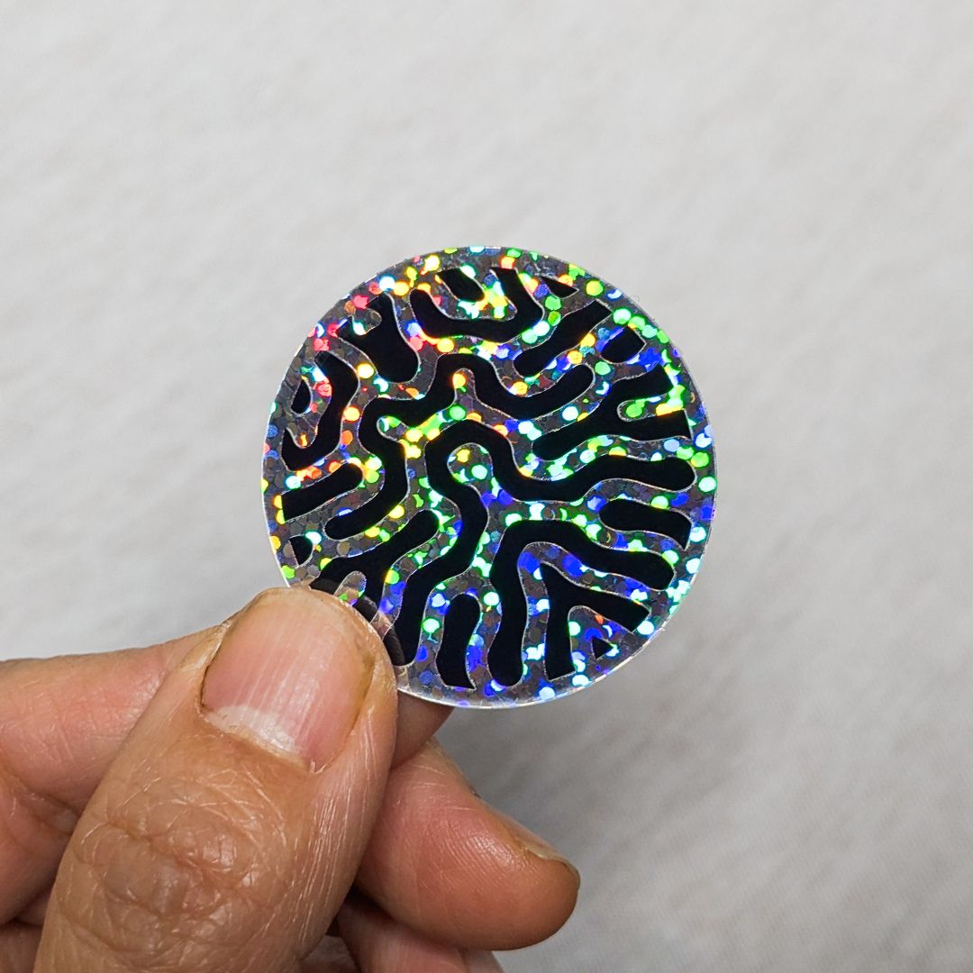 Glitter Sticker – Datagrama Logo (1.5&quot;)