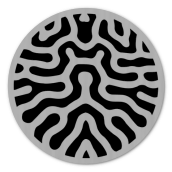 Brushed Aluminum Round Sticker – 1.5&quot;