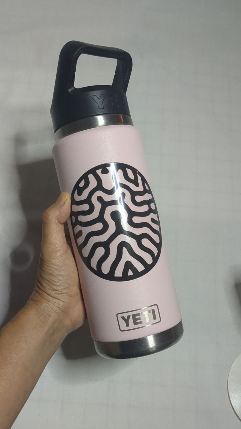 black logo clear round sticker 4&quot;