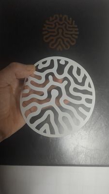 white logo clear round sticker 4&quot;