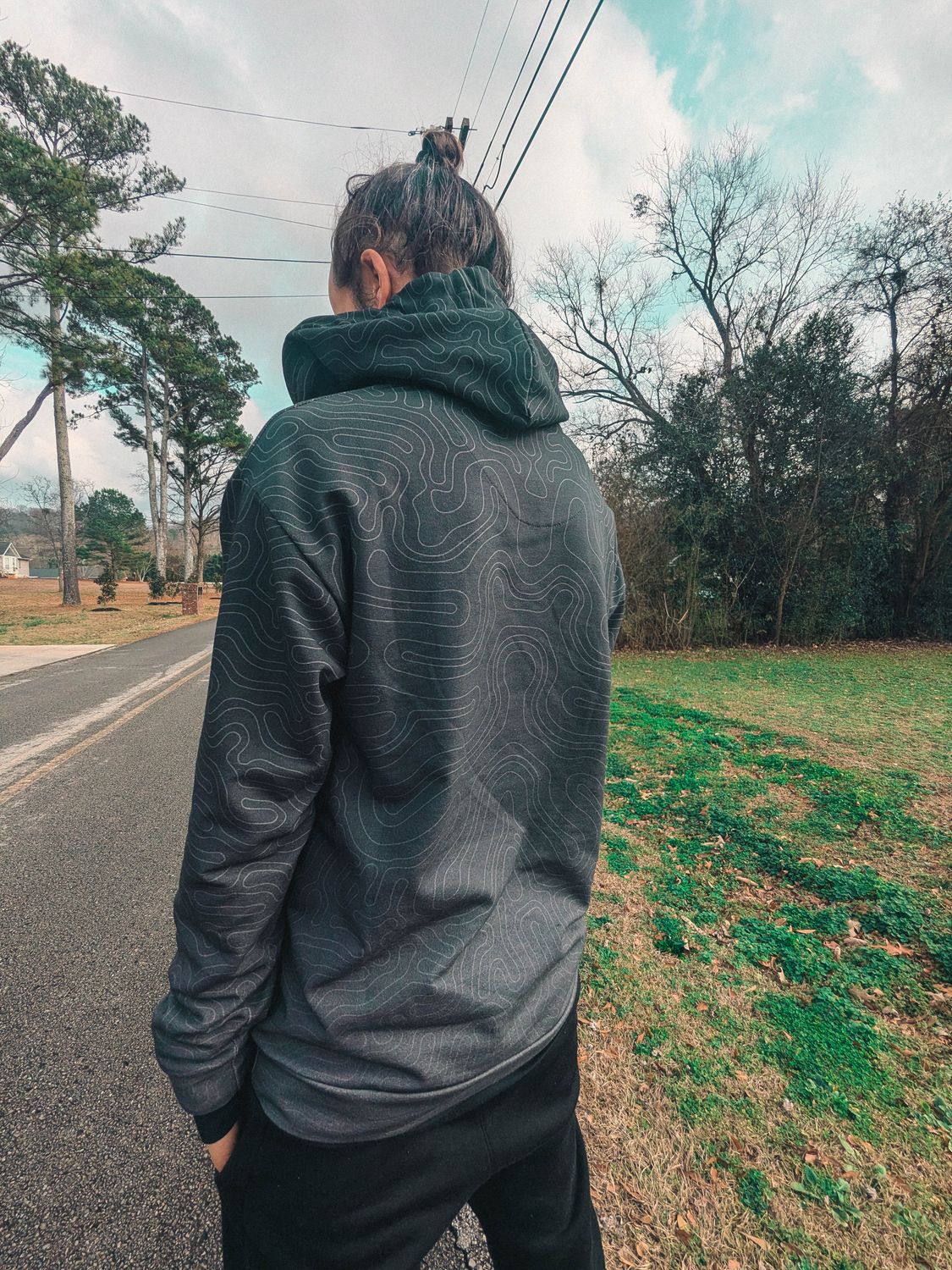 ASH to BLK Unisex cotton hoodie