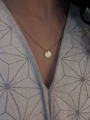 Datagrama dot Gold-Plated Pendant Necklace