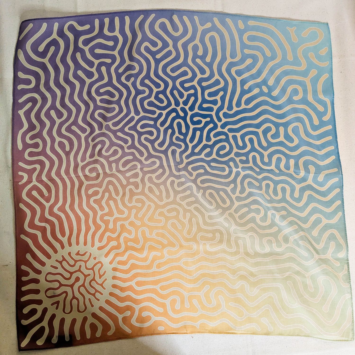 Silk + cotton bandana [Sunset}