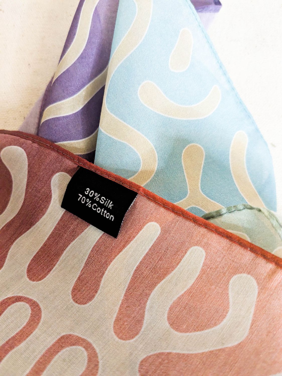 Silk + cotton bandana [Sunset}