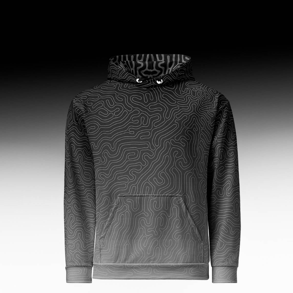 ASH to BLK Unisex cotton hoodie