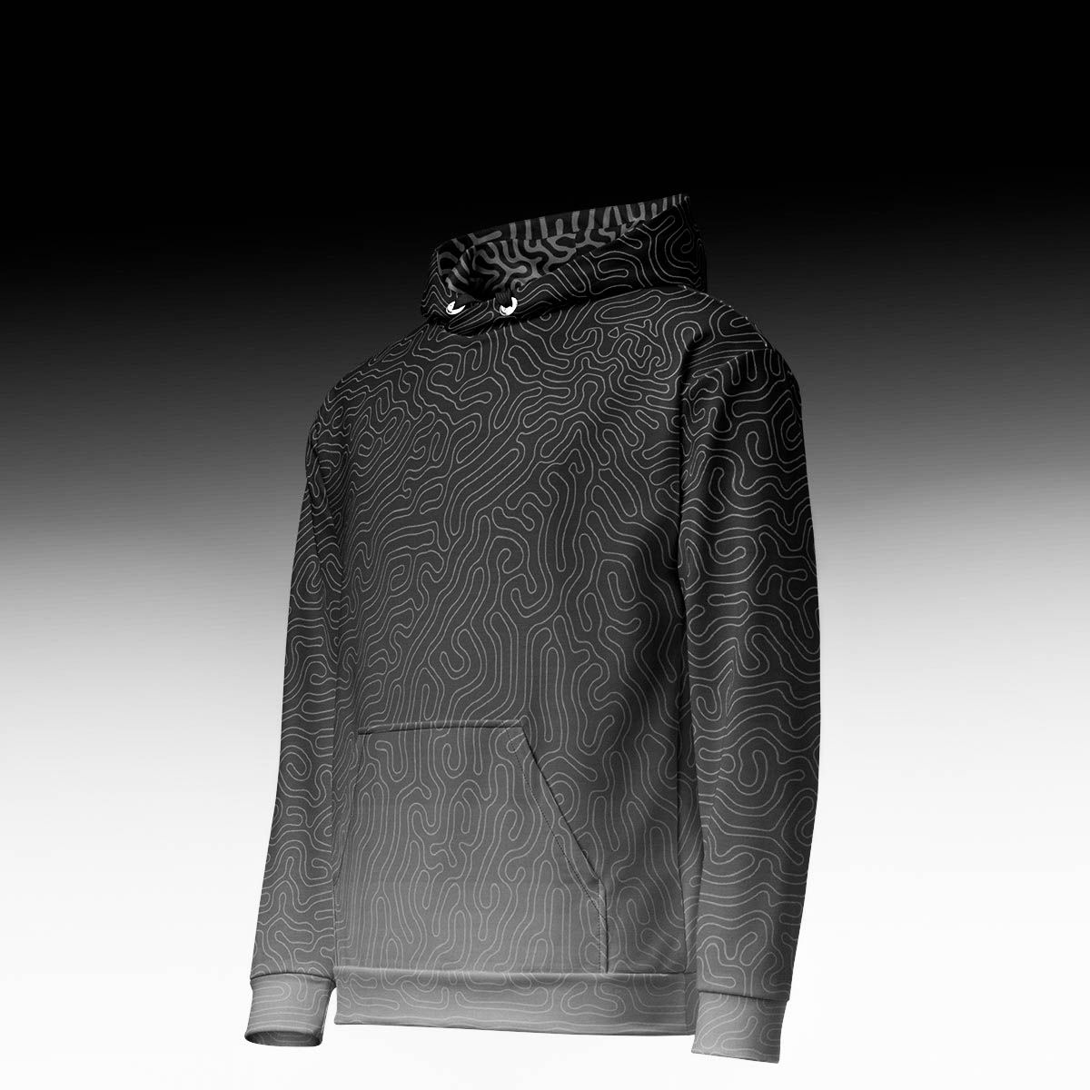 ASH to BLK Unisex cotton hoodie