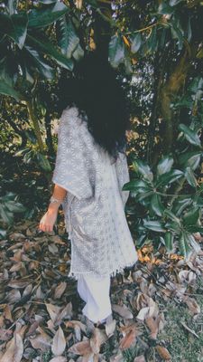 Asanoha  poncho limited edition