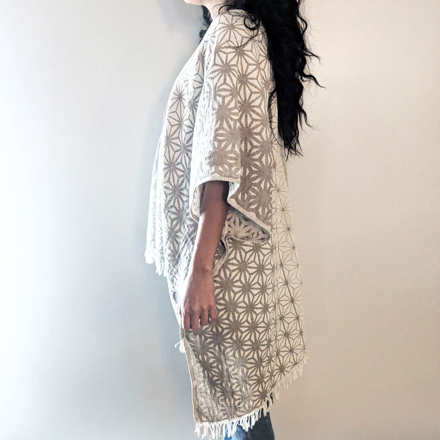 Asanoha poncho limited edition Asanoha poncho limited edition