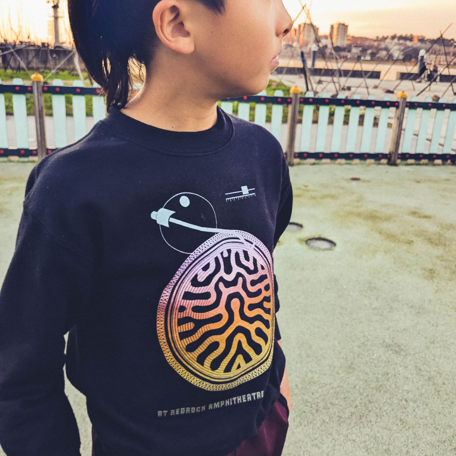 The Red Rocks Youth crewneck sweatshirt