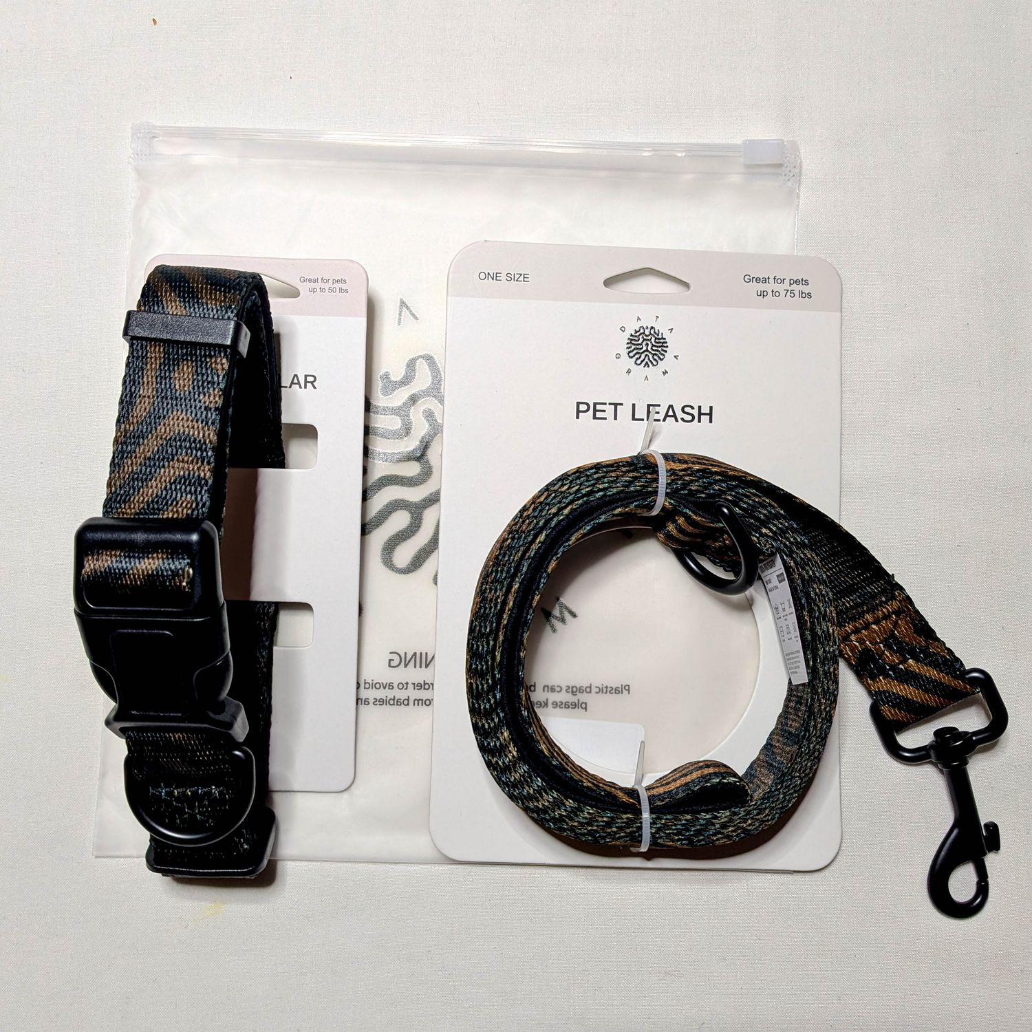 TERRA DATAGRAMA Pet collar &amp; leash set