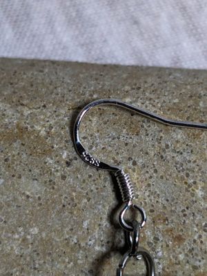 Ultra light earrings (BLK+CPPR)