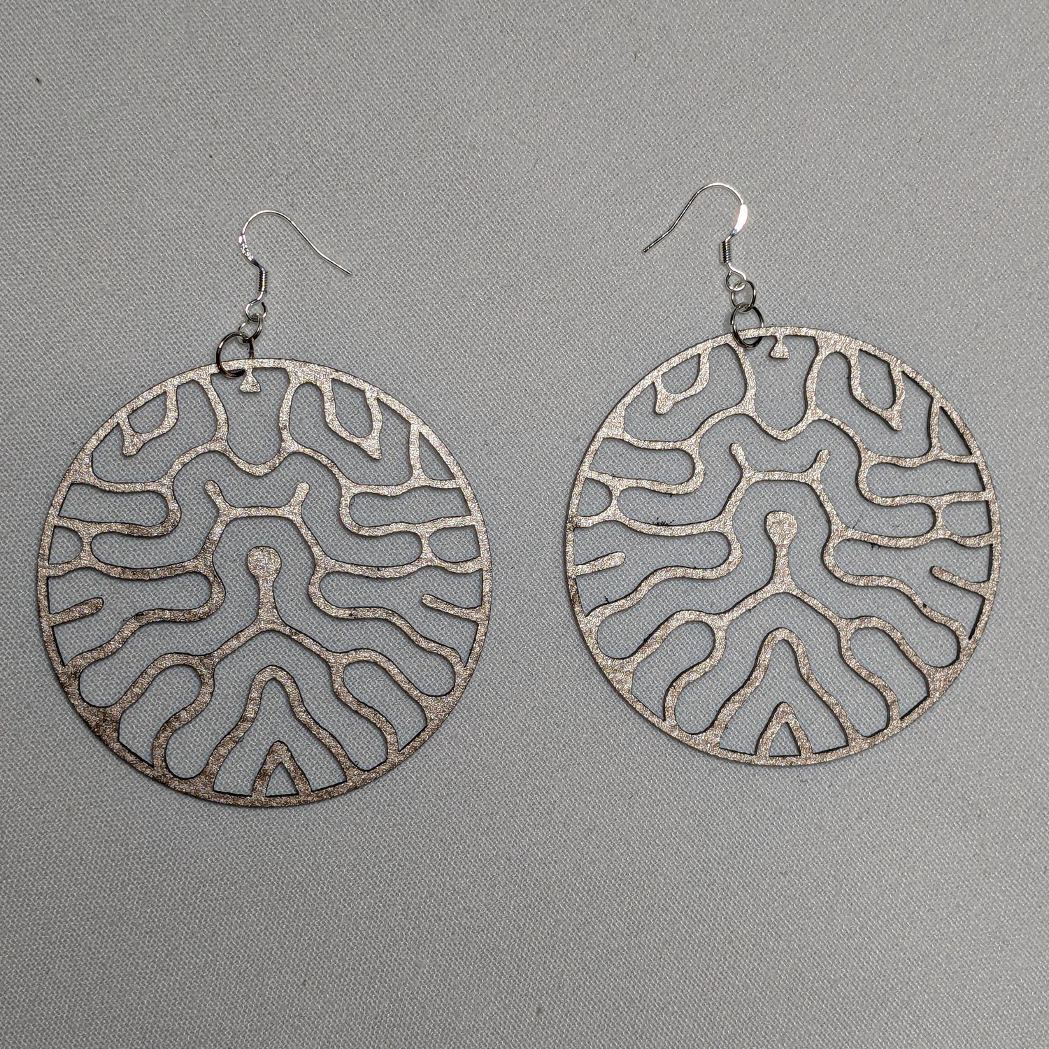 Ultra light earrings (BLK+CPPR)