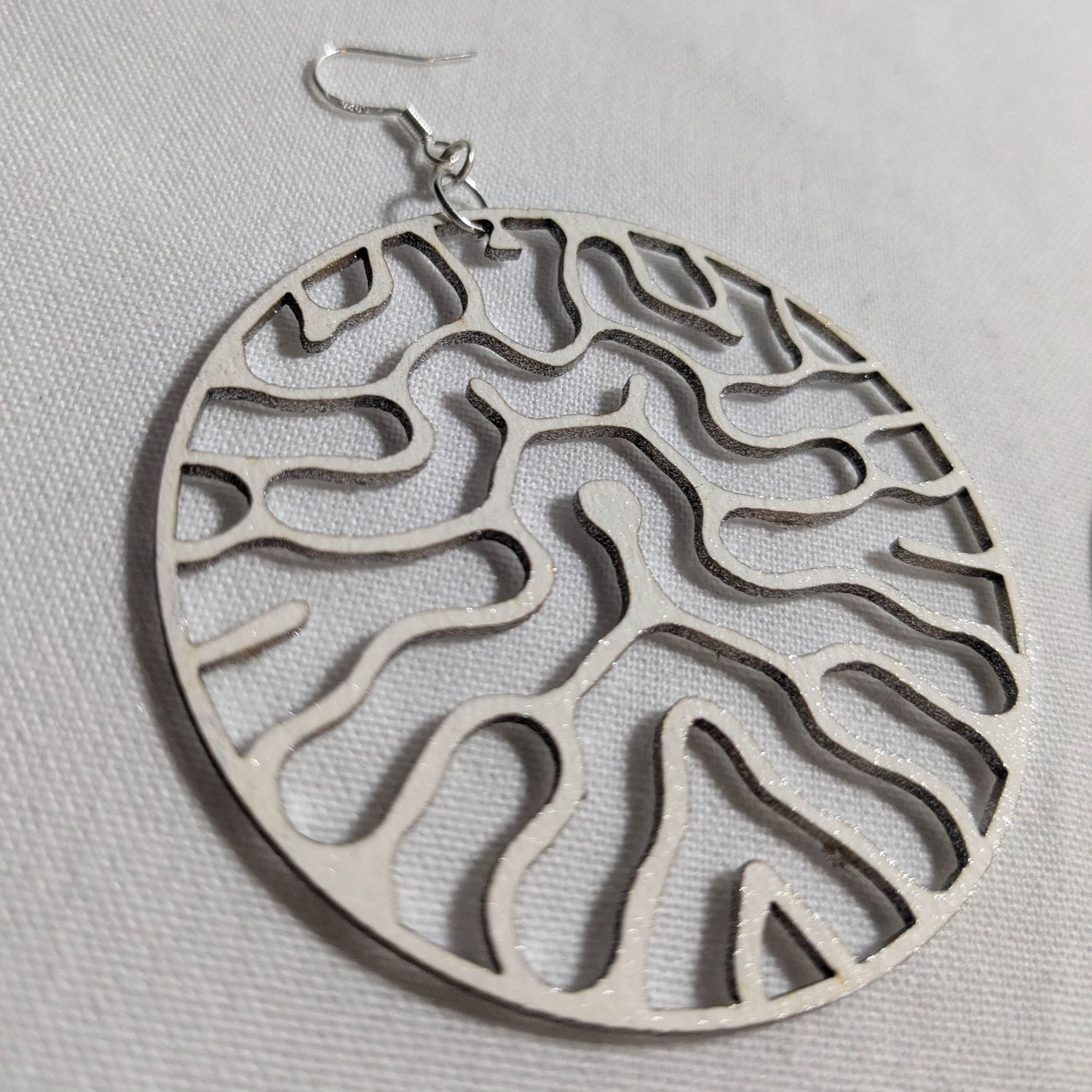 Ultra light earrings (WHT+SLVR)