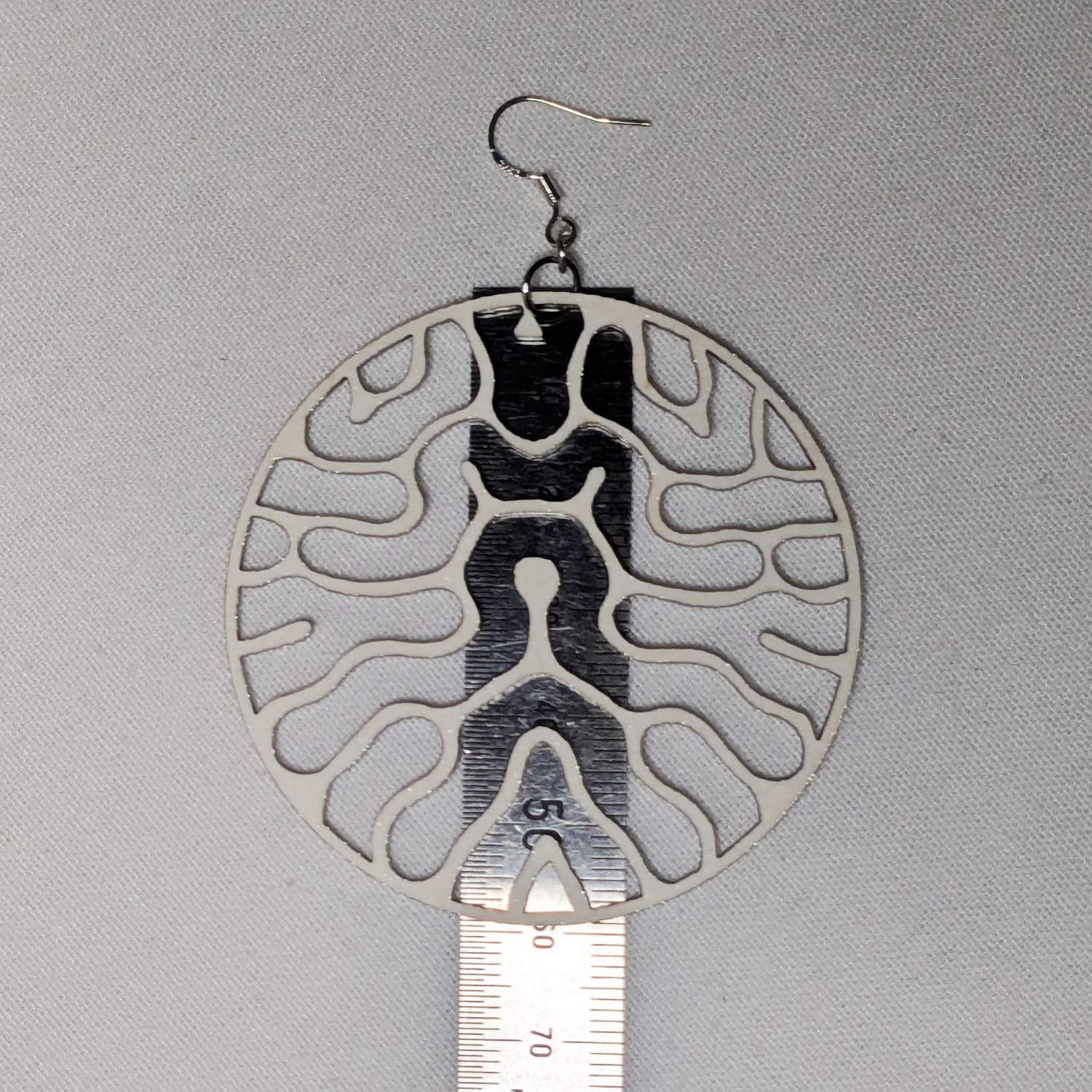 Ultra light earrings (WHT+SLVR)