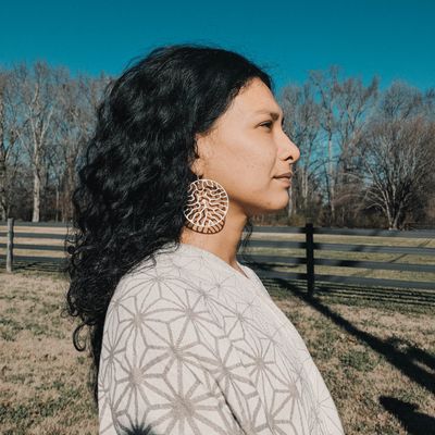 Ultra light earrings (WHT+SLVR)