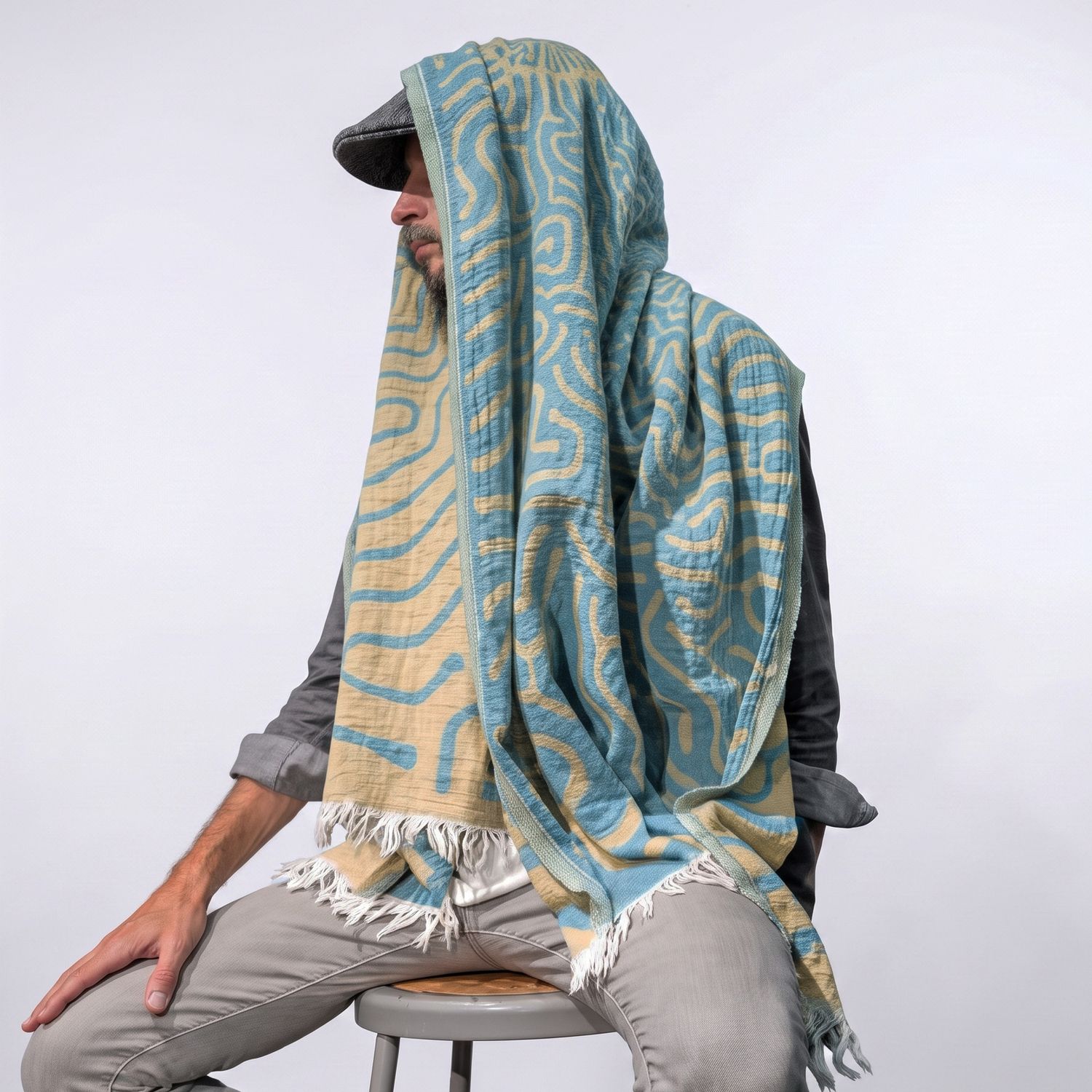 Turkish towel ( Turquoise &amp; Sun )