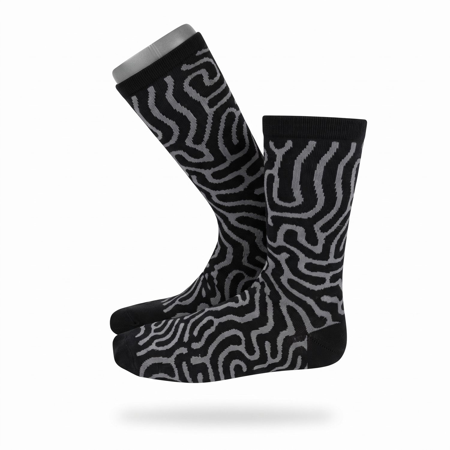 Socks charcoal and black