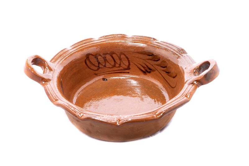 Cazuela de Barro 14&quot; / Clay Sauce Pan