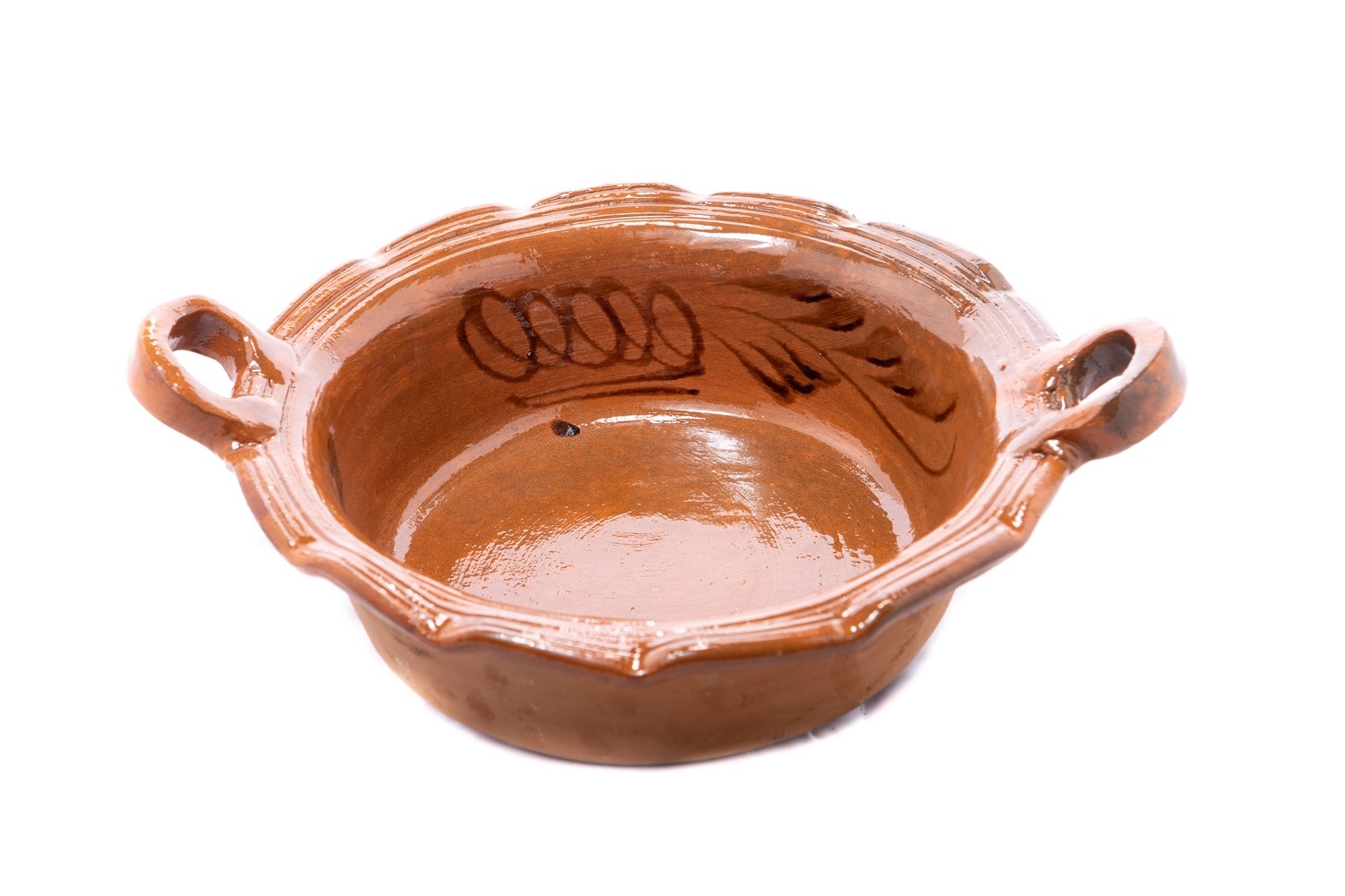 Cazuela de Barro 14&quot; / Clay Sauce Pan