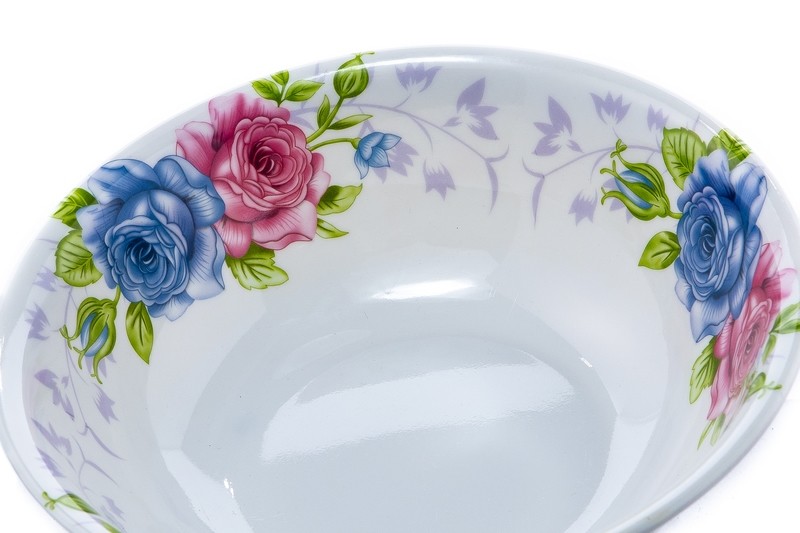 Plato Melamina Flores 8" / Melamine Bowl Flower Design