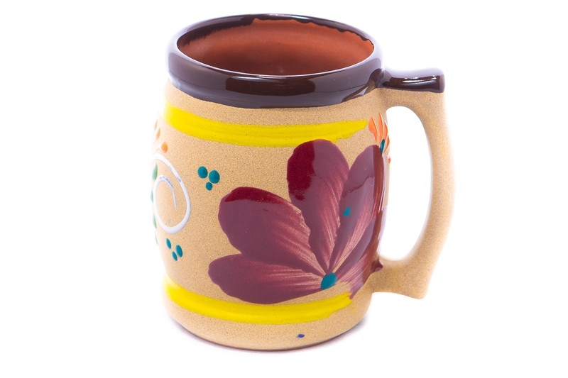 Tarro Cervecero Engobe / Clay Mug w Design