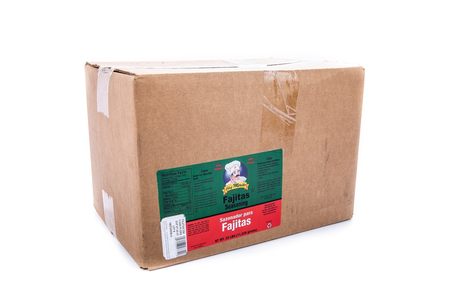 Sazonador Chef Merito para Fajitas 25lbs