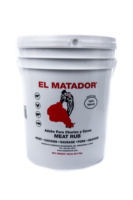 Sazonador El Matador para Chorizo y Carne 45lbs White
