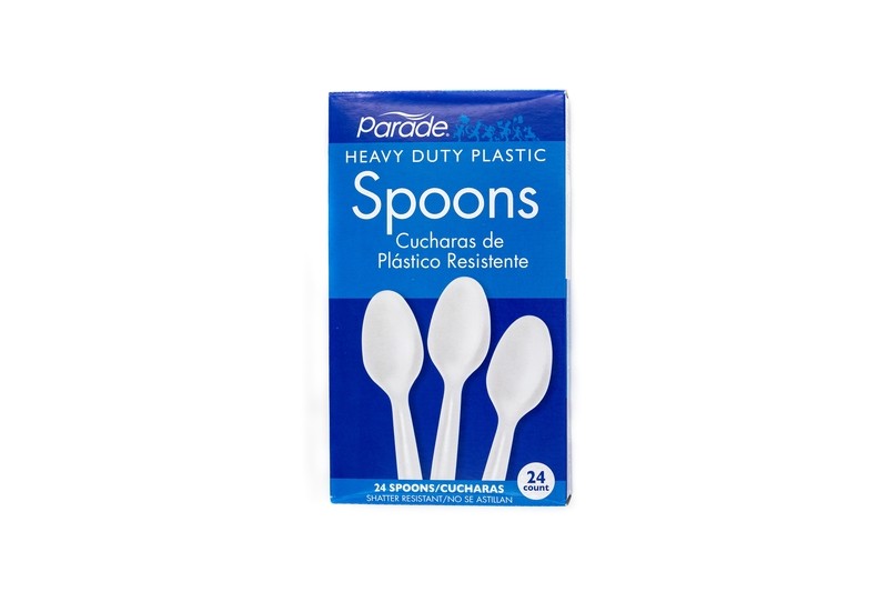 Cucharas de Plastico 24pcs  White