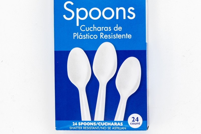 Cucharas de Plastico 24pcs  White