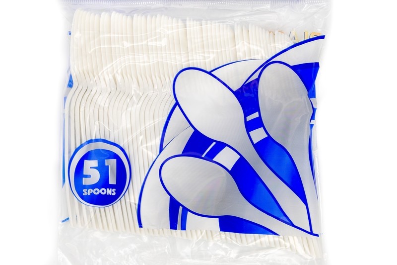 Cucharas de Plastico 51pcs  White