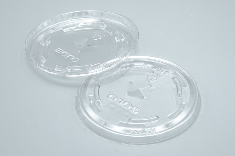 Dart Clear Straw Slotted Lid /Tapas #610TS
