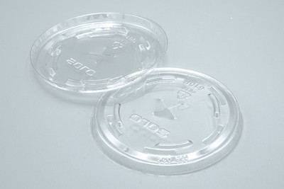 Dart Clear Straw Slotted Lid /Tapas #610TS