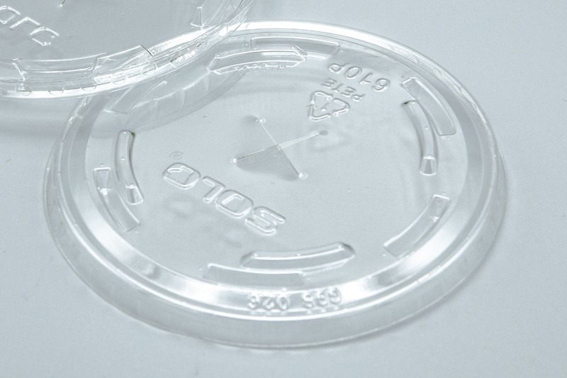 Dart Clear Straw Slotted Lid /Tapas #610TS