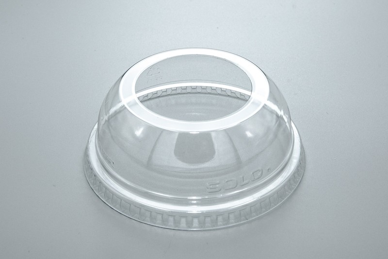 Dart Clear Dome Lid / Tapas w/Wide Hole #DLW662
