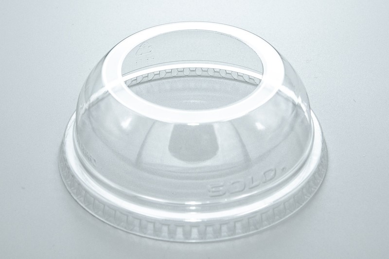 Dart Clear Dome Lid / Tapas w/Wide Hole #DLW662