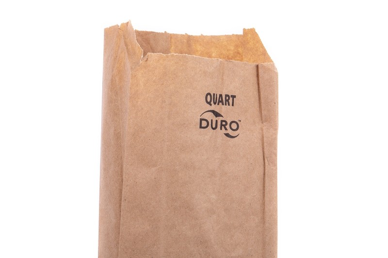 Brown Paper Paper Bags  Quart 4 1/2" x 2 1/2" x 16" Brown