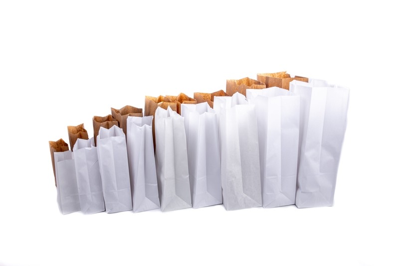 Plain White/Brown Paper Bag Group Shot
