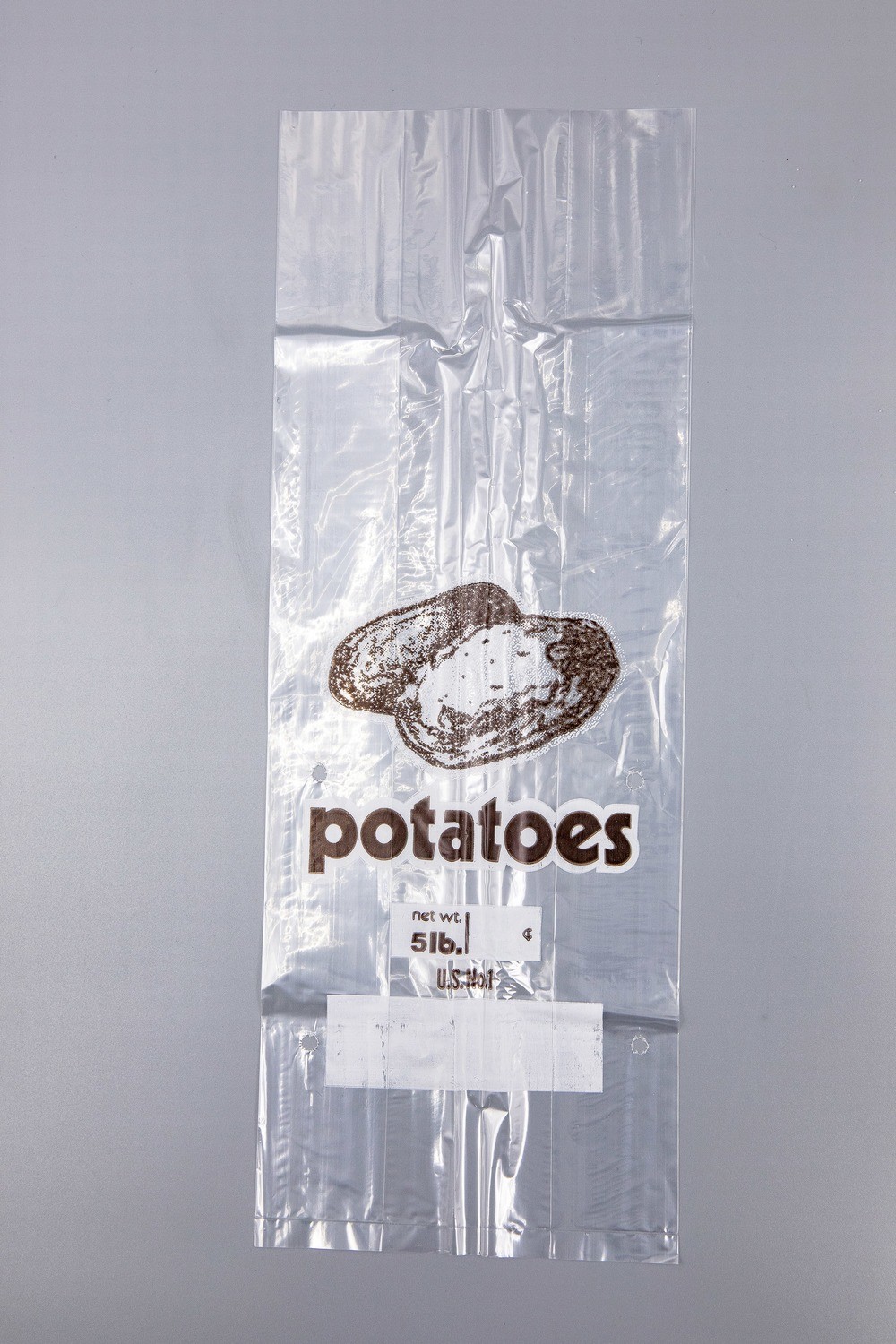 Potato Bag Clear Plastic 6&quot; x 3.5&quot; x 16&quot; 1000pcs