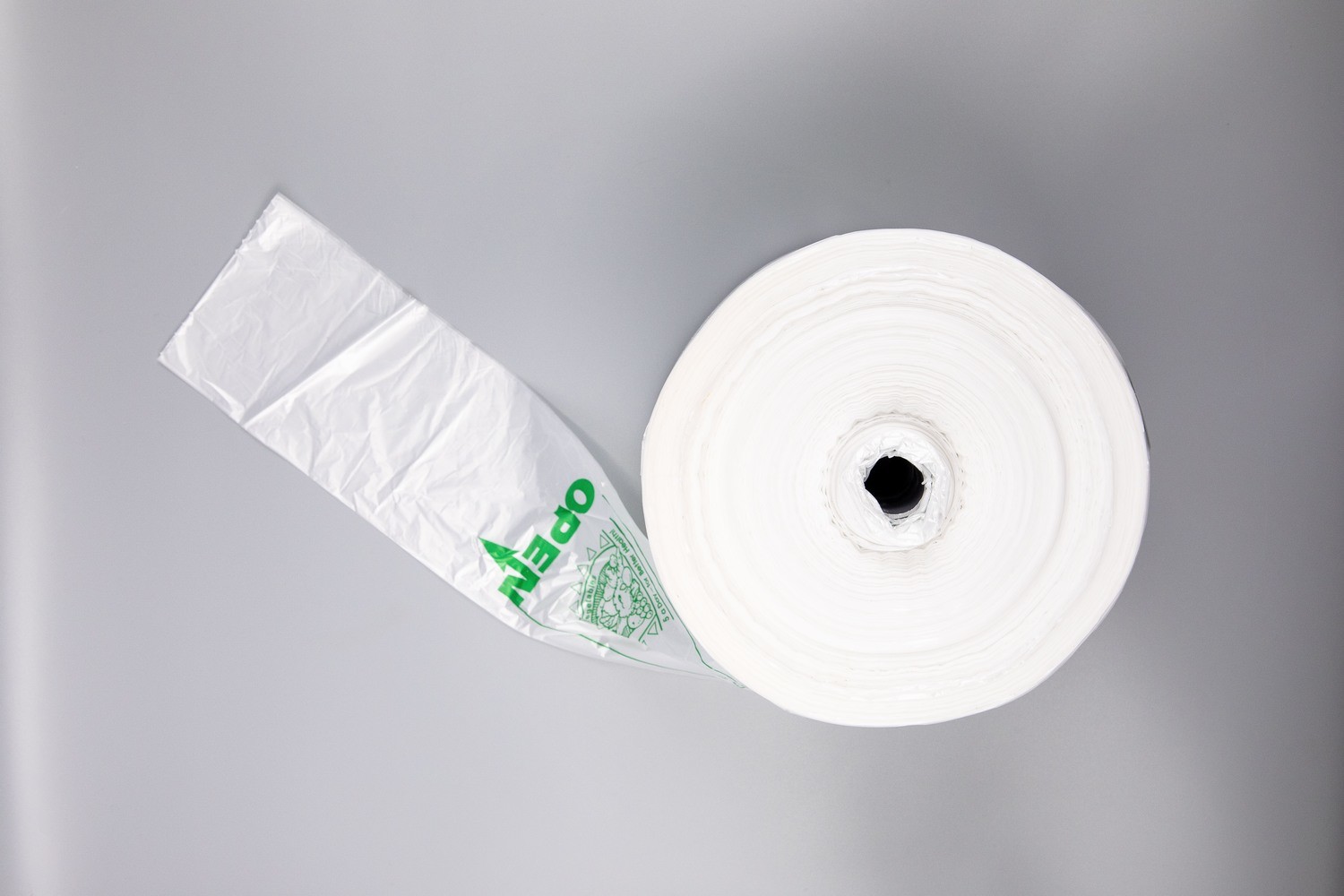 Pull-N-Pak Bagging System HDPE Bag 30% PIR 15&quot; x 20&quot; 7.25Mics Green/Clear