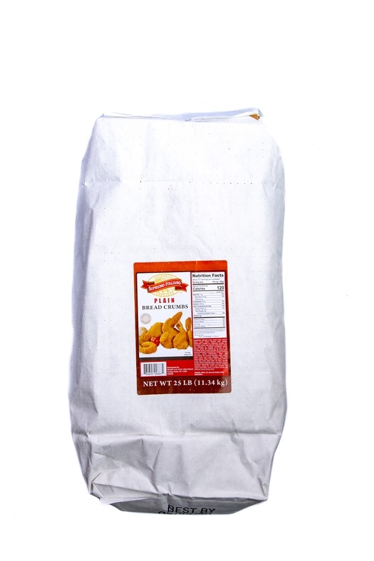 Supremo Italiano Plain Bread Crumbs 25 Lbs