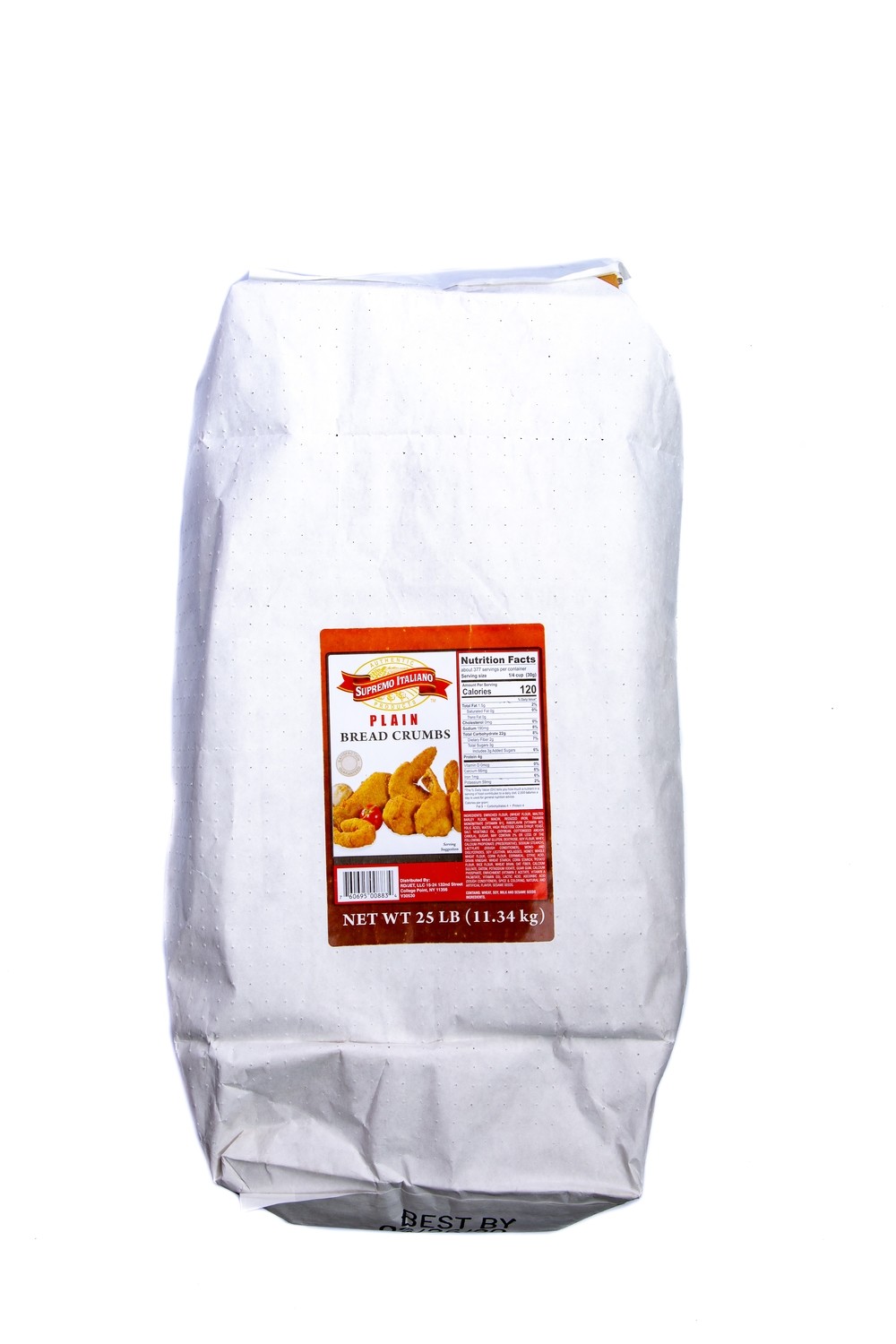 Supremo Italiano Plain Bread Crumbs 25 Lbs
