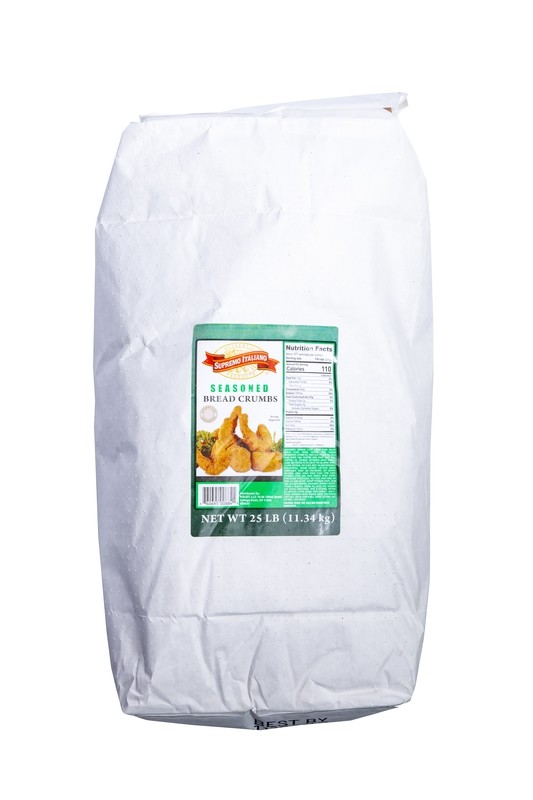 Supremo Italiano Seasoned Bread Crumbs 25 Lbs