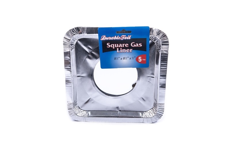 Durable Foil Square Gas Liner 8 1/2&quot; x 8 1/2&quot; x 1/2&quot;