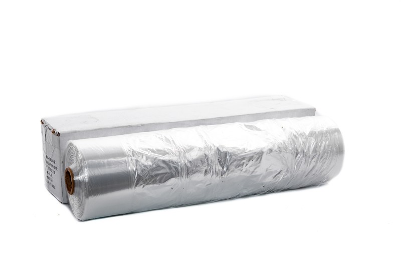 Los Dos Hermanos Clear Plastic Bag Roll 21&quot;x6&quot;x35&quot; 0.75mil