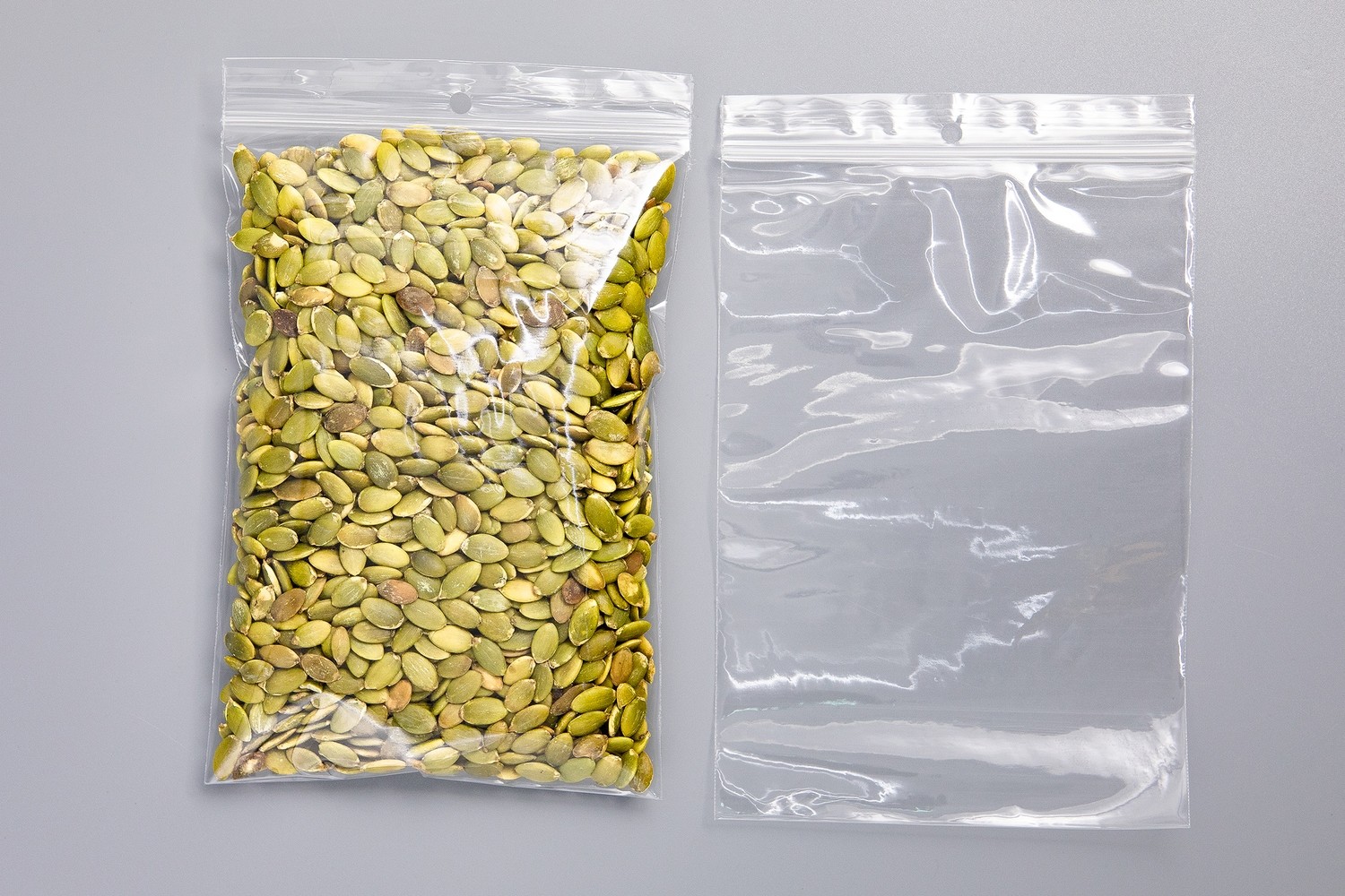 Polypropylene Zipper Bags W/ Hang Hole 5&quot; x 7&quot;  2mil