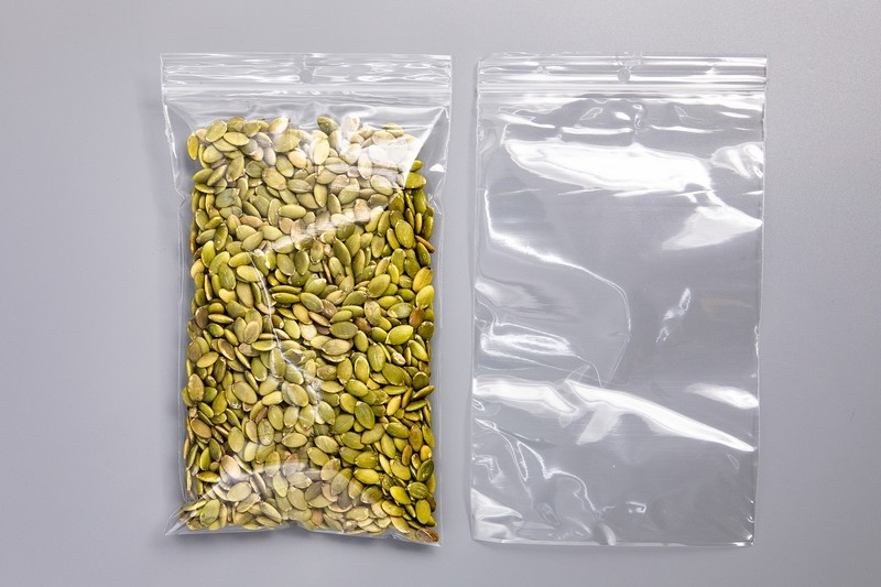 Polypropylene Zipper Bags W/ Hang Hole 5" x 8"  2mil