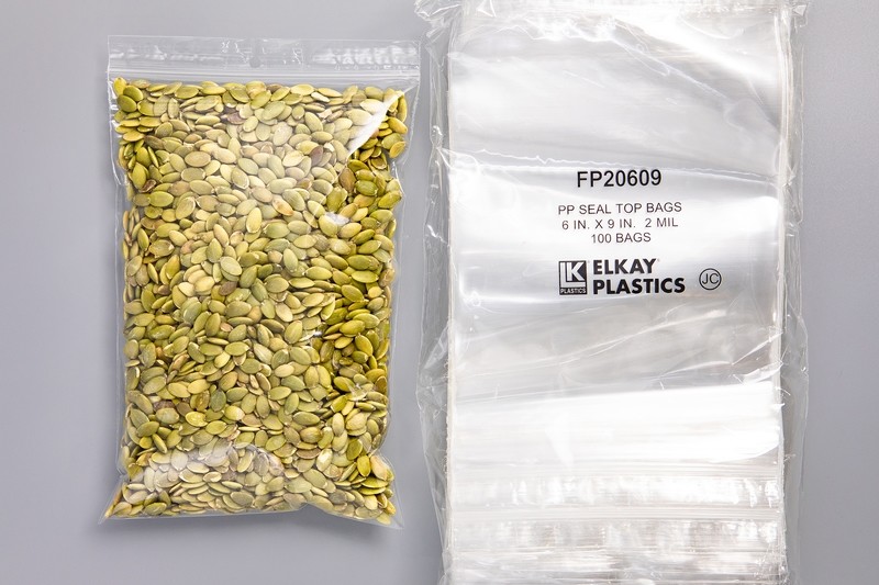 Polypropylene Zipper Bags W/ Hang Hole 6" x 9"  2mil