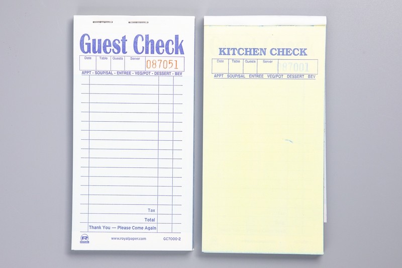 (PROSOURCE) Carbonless 2 Part "Guest Checks" G3632