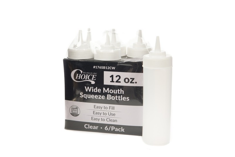 Wide Nouth Squeeze Bottles 12oz